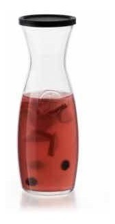 Imagen 2 de 3 de Jarra Garrafa Vidrio Grueso Agua Jugos Elegante Moderna 1 Lt