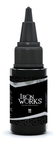 Unid 15 Ml Iron Works Tintas Principais Cores Tatuagem Tatto Cor Preto Escuro