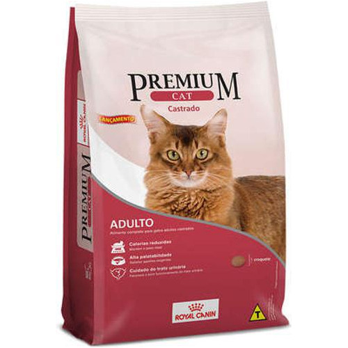 Ração Royal Canin Premium Cat Gatos Adultos Castrados - 1 Kg