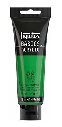 Pintura Acrílica Liquitex Basics, Tubo De 4 Oz, Verde Claro 