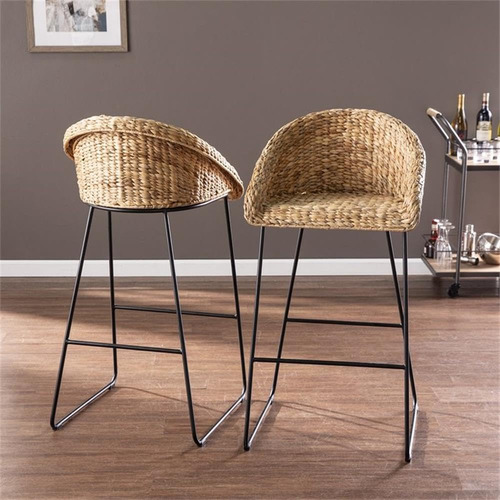 Sei Furniture Landrine Taburetes De Bar De Jacinto De Agua