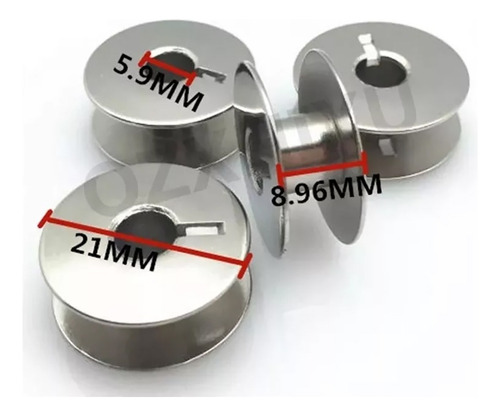 100 Carrete De Acero Para Maquina Industrial Recta