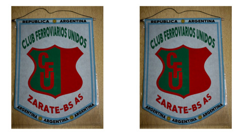 Banderin Chico 13cm Club Ferroviarios Unidos Zarate