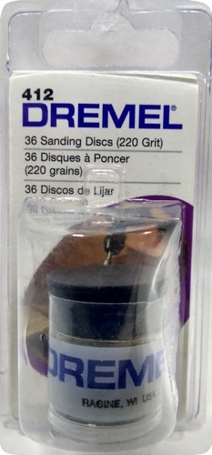 Dremel (a-412) Disco De Lija 3/4 Grano 220 (36pz)