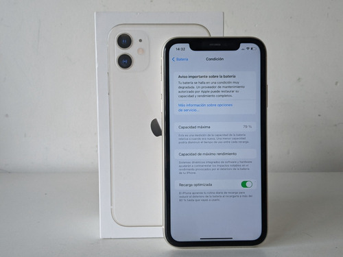 Imagen 8 de 10 de iPhone 11 128gb Batería 79% Con Caja + Accesorios - Leer