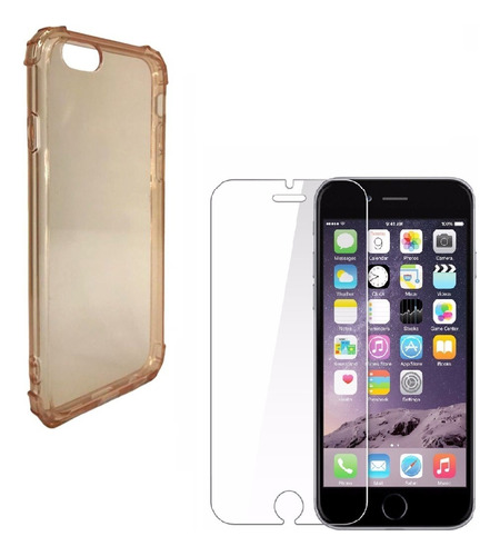 Protector Tpu + Vidrio Templado Para iPhone 6 6s 7 8