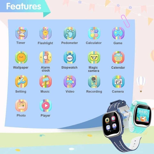Reloj Inteligente P/niños Litsona De 4-14 Años - Azul