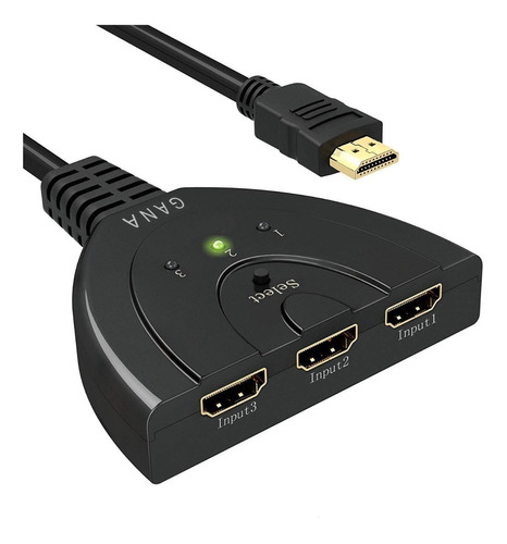 Switch Hdmi De 3 Puertos Interruptor Conmutador