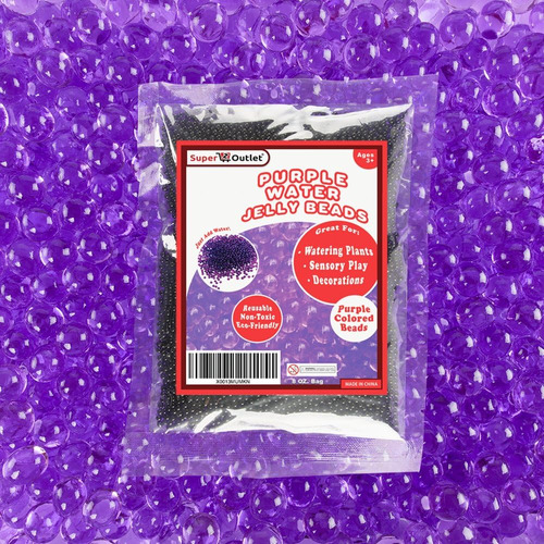 1/2 Pound Bag Of Purple Water Gel Pearls Beads For Home Deco