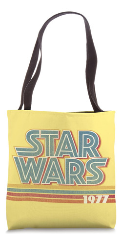 Bolsa De Tela Con Logotipo Retro Amarillo De Star Wars 1977