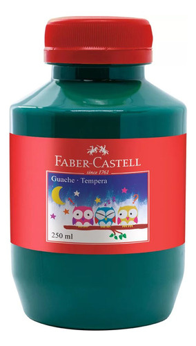 Tinta Guache 250ml - Verde Faber-castell