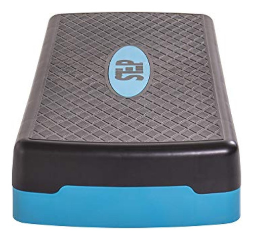 Escalon Aerobico Ajustable De Color Negro/azul Black/blue