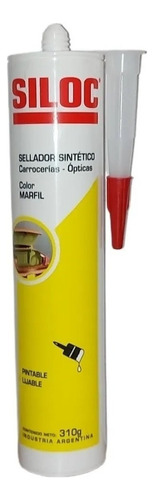 Sellador Sintetico Carroceria Opticas Siloc Marfil 310 Gr Color MARFIL