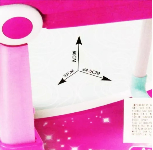 Set De Mesa Maleta Tocador Para Niña Con Espejo