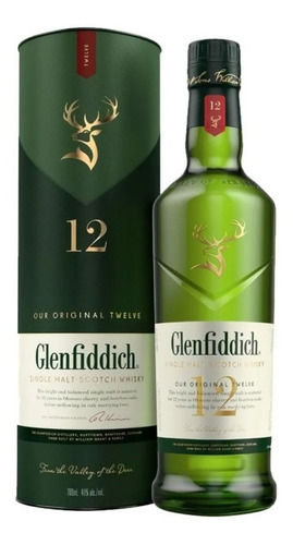 Whisky Glenfiddich 12 Años 750ml. Envío Gratis! Microcentro!