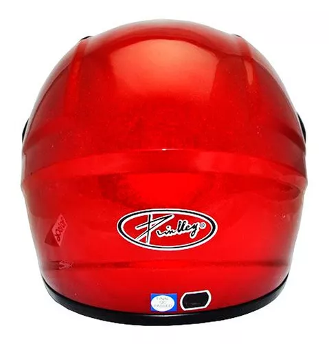 Casco Moto Niño Niña Infantil Rojo Talla S Kinlley Y001 ABS