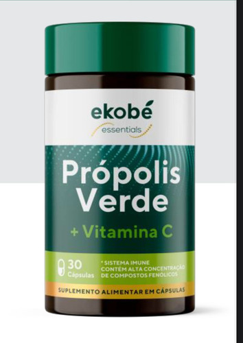 3 Pote Própolis Verde + Vitamina C - Ekobé Sabor Sem sabor