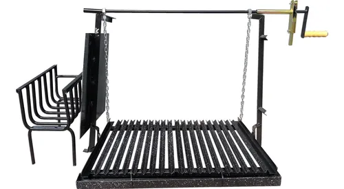comprar Herraje Para Parrilla Enlozado 80 X 60 Cm Division Fogonero 