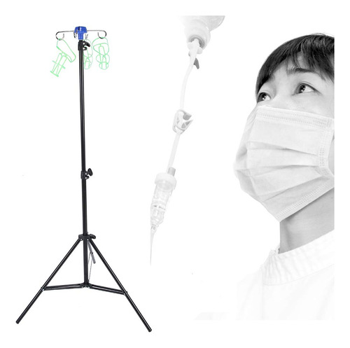 Soporte Para Bolsa De Goteo, Soporte Para Suero Intravenoso, Rejilla De Riego Por Goteo De Aleación De Aluminio Duradera, Plegable Para Hogares De Ancianos
