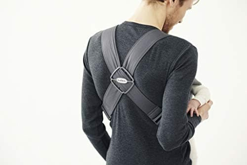 Babybjörn Mochila Porta Bebé Mini, Jersey 3d, Gris Oscuro