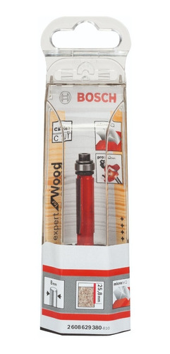 Fresa Expert For Wood De Enrasar Con Rodamiento Bosch 8mm.