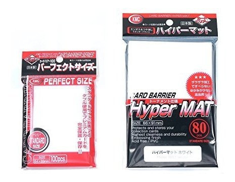 Protector Carta Kmc Hyper Mat Sleeve Blanco paquete De 80 
