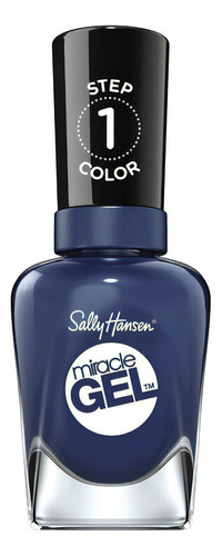  Esmalte de uñas color Sally Hansen Miracle Gel de 15mL de 1 unidades color Midnight mod 445