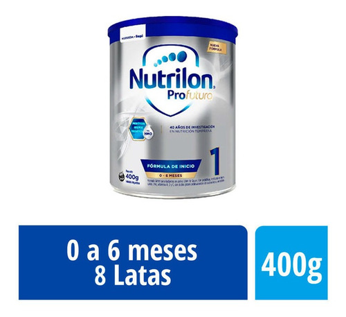 Leche En Polvo Nutrilon Profutura 1 Lata 400 Gr X 8 Un