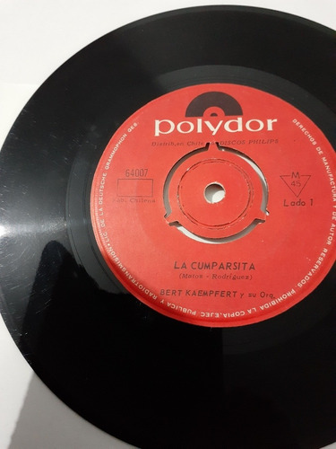 Vinilo Single De Bert Kaempfert La Cumparsita (g12