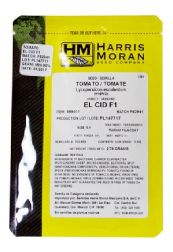 1 Millar Tomate Hibrido Indeterminado Cid F1