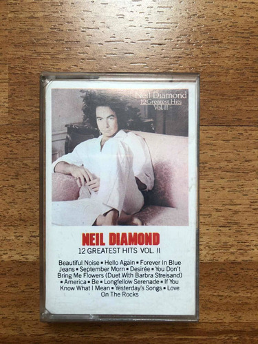 Neil Diamond 12 Greatest Hits Vol 2 Cassette 1991