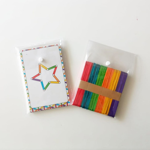 Imagen 3 de 10 de Juego De Cartas Para Armar Figuras Geométricas Para Niños
