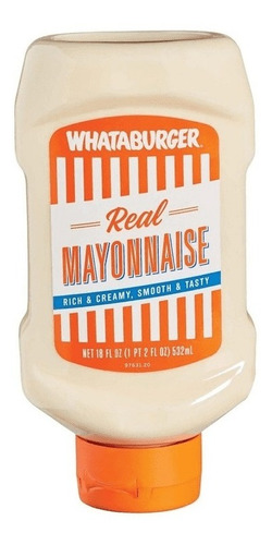 Salsa Mayonesa Mayonnaise Whataburger 532 Ml