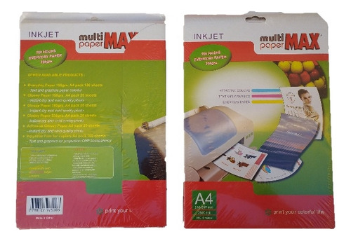 Resma Papel Mate A4 108gr De 100 Hojas Mate Importada