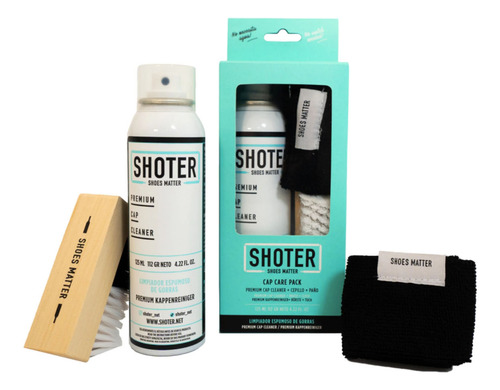 Kit Shoter Limpadora Cepillo Paño Para Gorras Unisex Moda Bl