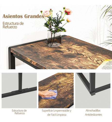 Bancos De Mesa Bancos De Interior Estilo Color Marrón