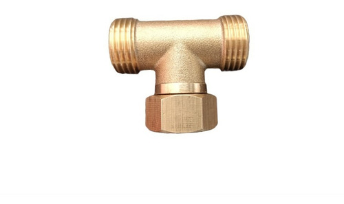 Conector Tee De Laton T Macho Hembra P Plomeria 1/2  Pulgada