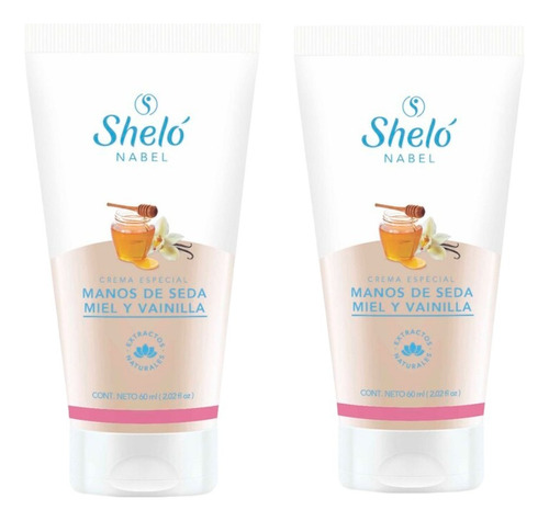 Crema Esp. Manos De Seda Miel Vainilla Shelo Nabel 60ml. 2pz