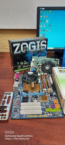Kit Placa Mãe 775 + Intel Dual Core 2 Duo 2.4 + 4 Gb Ddr2