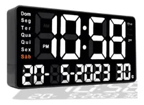 Comprar Relógio Parede Digital Led Moderno Para Cozinha Sala Academia - Dias Importações