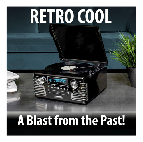 Victrola 50s Retro Bluetooth Player Y Centro Multimedia Con