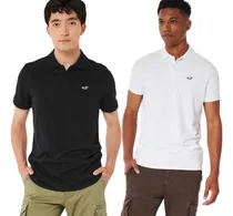 Comprar Paquete De 2 Polos Hollister Original Tela Piqué De Algodón