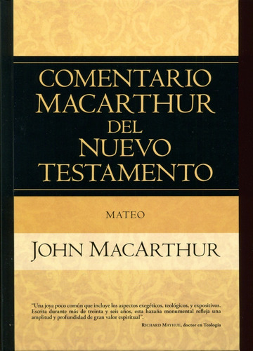 Comentario De Macarthur Del Testamento, Mateo