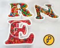 Comprar Combo 7 Letras Huecas Polifan 18cm + Letra Maciza De Regalo