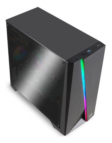 Imagen 5 de 10 de Gabinete Gamer Sentey F10 Pro Gs-4270 + Fuente 550w
