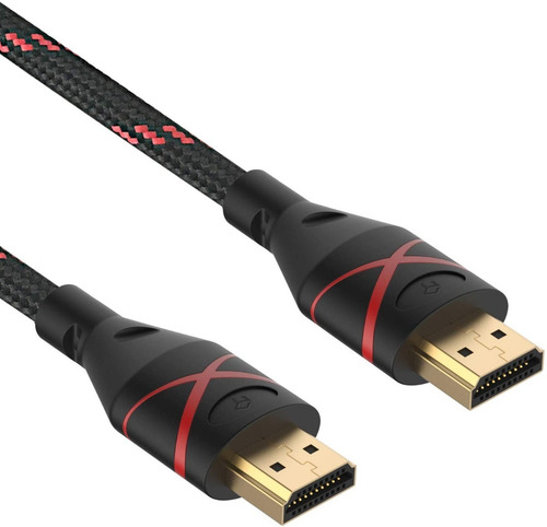 Imagen 2 de 2 de Cable Full Hdmi Plano Con Malla Reforzado 5 Mts 3d Tv Hd 4k