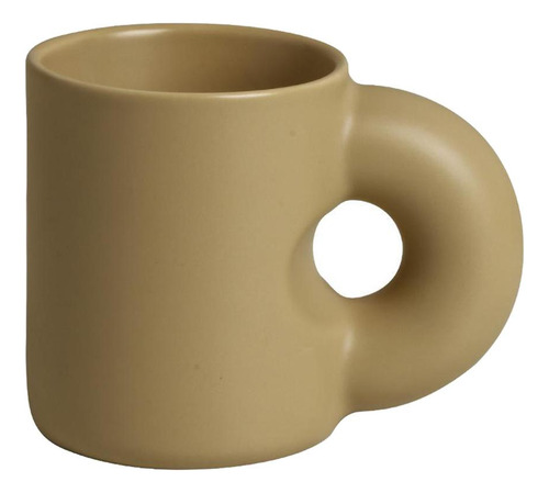 Taza De Café Taza De Leche Té De Oficina Marrón 380ml