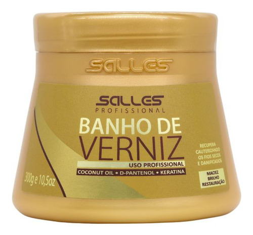 Máscara Banho De Verniz 250g Salles Profissional