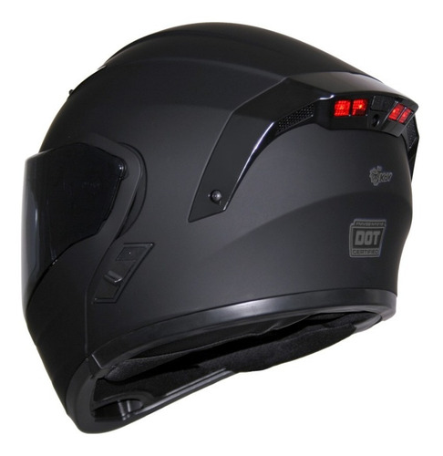 Imagen 7 de 10 de Casco Kov Estelar Abatible Luz Led Con Gafas Certificado Dot