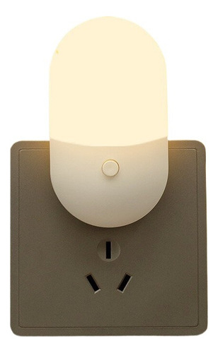 Luz De Noche Blanca Led Ajustable Para Mesita De Noche Para